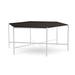 Joe Ruggiero Collection Athena Coffee Table Metal in Gray | 18 H x 43.38 W x 43.38 D in | Wayfair JR001-59-Maple-B