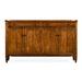 Casually Country 64" Wide 2 Drawer Acacia Solid Wood Sideboard Wood in Brown Jonathan Charles Fine Furniture | 38 H x 64 W x 18 D in | Wayfair