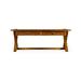 Country Farmhouse Solid Wood Cross Legs Coffee Table w/ Storage Wood in Brown Jonathan Charles Fine Furniture | 20.25 H x 54 W x 32 D in | Wayfair