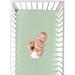 Sweet Jojo Designs Woodsy Fitted Crib Sheet in Gray/Green | 28 W x 52 D in | Wayfair CribSheet-Woodsy-NV-MT-MINT