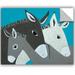 ArtWall Casey Craig Donkey Family Removable Wall Decal Vinyl in Gray | 8 H x 10 W in | Wayfair 5ccr001a0810p