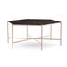 Joe Ruggiero Collection Athena Coffee Table Metal in Gray | 18 H x 43.38 W x 43.38 D in | Wayfair JR001-31-Maple-B