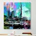 Latitude Run® 'Toronto Harbour 5' Graphic Art Print on Wrapped Canvas in Blue | 18 H x 18 W x 1 D in | Wayfair LATT6942 38557755