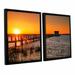 ArtWall House At The End of The Pier by Steve Ainsworth 2 Piece Framed Photographic Print on Canvas Set Canvas in White | Wayfair 0ain077b2436f