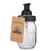 Jarmazing Products Mason Jar Foaming Soap Dispenser Glass in Black | 7.25 H x 3 W x 3 D in | Wayfair mj-foaming-black-pint-1pk