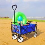 Coofel Folding Wagon Garden Shopping Beach Bags & Storages | 46.46 H x 21.26 W x 40.5 D in | Wayfair 0884218598050