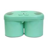 Koolatron Total Chef Deluxe Double Treat Ice Cream Maker, 1.1 qt (1L) in Green | 6 H x 12 W x 6 D in | Wayfair FT04-GR