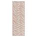 Pink/White 30 x 0.25 in Area Rug - LOOMY Floral Handmade Flatweave Pink/Ivory Indoor/Outdoor Area Rug Recycled P.E.T. | 30 W x 0.25 D in | Wayfair