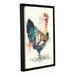 Latitude Run® Rooster 1 by Liz Chaderton - Print on Canvas in Black/Green/Red | 12 H x 8 W x 2 D in | Wayfair LTRN6410 33280695