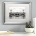 Latitude Run® New York Reflection III Framed Photographic Print Canvas, Wood in Black/White | 11 H x 14 W x 0.5 D in | Wayfair LTRN8061 30966033