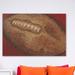 Marmont Hill "Crackle Football" by Reesa Qualia Painting Print on Wrapped Canvas Canvas, Solid Wood in Brown/Red | 12 H x 18 W in | Wayfair