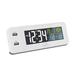 Marathon Watch Company Digital Quazt Alarm Tabletop Clock Plastic/Acrylic/Resin in White | 2 H x 6.4 W x 2.5 D in | Wayfair CL030072WH