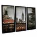 Latitude Run® Gray Sky Chelsea 3 Piece Framed Photographic Print on Canvas Set Canvas in White | 24 H x 36 W x 2 D in | Wayfair LTRN5820 30803217