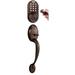 Milocks X-Series Handleset w/ Smart Electronic Deadbolt & Door & Rosette in Brown | 7 H x 3 W x 8 D in | Wayfair BXF-02OB