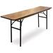 McCourt Manufacturing ProRent Rectangular Folding Table Wood/Metal in Black/Brown | 30 H x 72 W x 18 D in | Wayfair 71000