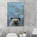 Harriet Bee 'What Up Raccoon' Canvas Art Canvas, Solid Wood in Blue | 12 H x 8 W in | Wayfair D0F052A54B604825B3E83546C4369ABD