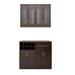 NewAge Products Home Bar 21" Shaker Style 5 Piece Cabinet Set w/ Wine Storage Wood in Brown | 85 H x 21 D in | Wayfair 62331