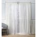 Nicole Miller Belfry Sheer Rod Pocket Top Curtain Panel Polyester in White | 96 H in | Wayfair EN7001-02 2-96R