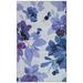 Blue/Indigo 60 x 0.32 in Area Rug - Red Barrel Studio® Fedna Floral Purple/Blue/Cream Area Rug Polyester | 60 W x 0.32 D in | Wayfair