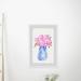 House of Hampton® 'Map Shorts' Framed Watercolor Painting Print in Paper in Pink/White | 18 H x 12 W x 1.5 D in | Wayfair