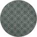 Blue 96 x 96 x 0.28 in Indoor Area Rug - Everly Quinn Digeronimo Geometric Handmade Hooked Area Rug Polypropylene | 96 H x 96 W x 0.28 D in | Wayfair