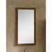 Orren Ellis Hendrix Modern & Contemporary Bathroom/Vanity Mirror Wood in Brown | 33.5 H x 17.75 W x 1 D in | Wayfair