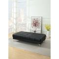 Wade Logan® Bafti Ottoman Faux Leather in Black | 17 H x 33 W x 33 D in | Wayfair B783827859634C01B145E2DE7C763D1A