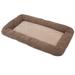 Petmate Snoozzy Mod Chic Low Bumper Bolster Polyester in Brown | X-Small (17.5" W x 11.5" D x 2.75" H) | Wayfair 85741