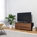 Orren Ellis Langella TV Stand for TVs up to 65" Wood/Glass in Black | 17.34 H in | Wayfair OREL2603 39328740
