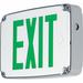 Progress Lighting Polycarbonate LED Exit Sign Polycarbonate in Gray/White | 8.5 H x 12.5 W x 2.5 D in | Wayfair PEWLE-SG-30