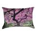Red Barrel Studio® Olney Japanese Maple Tree Outdoor Lumbar Pillow Polyester in Pink | 14 H x 20 W x 3 D in | Wayfair RDBT2776 41372575