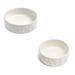 Park Life Designs Classic Food & Water Pet Bowl Set Porcelain/Stoneware (dishwasher safe)/Ceramic | 2 H x 5.25 W x 5.25 D in | Wayfair 14SWPB