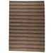 Blue/Red 96 x 0.5 in Area Rug - Wildon Home® Nyla Striped Handmade Wool Blue/Yellow/Red Area Rug Wool | 96 W x 0.5 D in | Wayfair