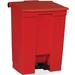 Rubbermaid Commercial Products 18 Gallon Step On Trash Can Plastic in Red | 26.5 H x 19.8 W x 16.1 D in | Wayfair 614500RED