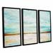 Rosecliff Heights 'Desert Sky' 3 Piece Framed Painting Print on Canvas Set Canvas in White | 24 H x 36 W x 2 D in | Wayfair ROHE5540 41153782