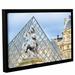 Ebern Designs King Louis XIV in Front of the Glass Pyramid Framed Photographic Print on Wrapped Canvas Canvas | 12 H x 18 W x 2 D in | Wayfair