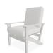 Telescope Casual Wexler Patio Chair w/ Cushions Plastic in Gray/White/Blue | 38 H x 29.5 W x 31 D in | Wayfair 5W7684801