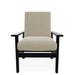 Telescope Casual Wexler Patio Chair w/ Cushions Plastic in Black/Brown | 38 H x 29.5 W x 31 D in | Wayfair 5W7892401