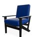 Telescope Casual Wexler Patio Chair w/ Cushions Plastic in Gray/Black | 38 H x 29.5 W x 31 D in | Wayfair 5W7828A01