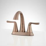 Signature Hardware Provincetown Centerset Faucet 2-handle Bathroom Faucet w/ Drain Assembly in Brown | Wayfair 447834