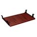 Symple Stuff Palladino 1.25" H x 23.5" W Desk Keyboard Tray Manufactured Wood in Brown/Red | 1.25 H x 23.5 W x 14.5 D in | Wayfair