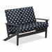 Winston Porter Chrisa Loveseat w/ Cushions Plastic/Metal in Gray | 38 H x 51.5 W x 31 D in | Outdoor Furniture | Wayfair