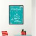 Millwood Pines Fishing it's All About How You Wiggle Your Bait - Picture Frame Textual Art on Canvas in Aqua Canvas in Blue/White | Wayfair