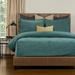 Siscovers Mixology Velvet Bed Cap Comforter Set w/ Sewn Corners Polyester/Polyfill/Microfiber/Velvet in Blue | Full Comforter + 2 Bed Shams | Wayfair