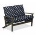 Winston Porter Chrisa Loveseat w/ Cushions Plastic/Metal in Brown | 38 H x 51.5 W x 31 D in | Outdoor Furniture | Wayfair