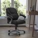 Symple Stuff Ballance High Back LeatherSoft Layered Office Chair w/Silver Nylon Base Upholstered/Mesh | 42.5 H x 27.5 W in | Wayfair