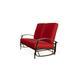 Red Barrel Studio® Hinch Glider Bench w/ Cushions in Red/White/Black | 38 H x 49.5 W x 33 D in | Outdoor Furniture | Wayfair