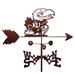 SWEN Products Ari NCAA Weathervane Metal/Steel in Brown/Gray | 25.5 H x 14 W x 4 D in | Wayfair 1818-Side