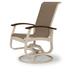 Red Barrel Studio® Hinch Swivel Patio Dining Chair Sling in Brown | 39 H x 27.5 W x 28.5 D in | Wayfair E7A652254DB84E958000060749D09995