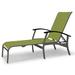 Red Barrel Studio® Hinch Marine Grade Sling Reclining Chaise Lounge Metal in Gray | 39 H x 31 W x 65.5 D in | Outdoor Furniture | Wayfair